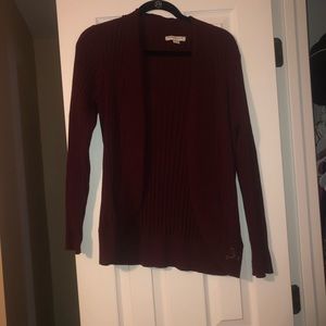Maroon cardigan